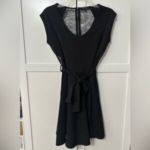 Black Lace-Back Dress
